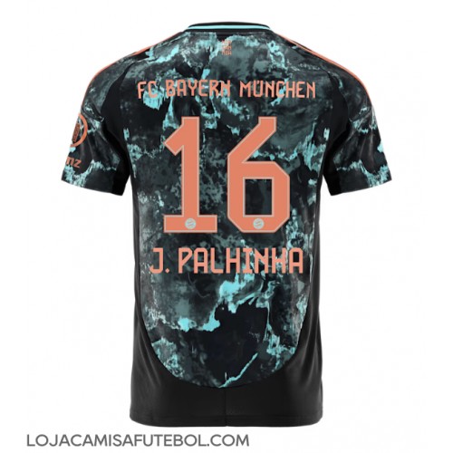 Camisa de Futebol Bayern Munich Joao Palhinha #16 Equipamento Secundário 2024-25 Manga Curta